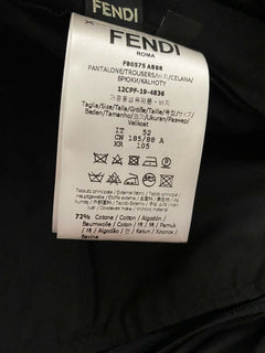 New $770 Fendi Men’s Pants Black 36 US ( 52 Eu ) Italy