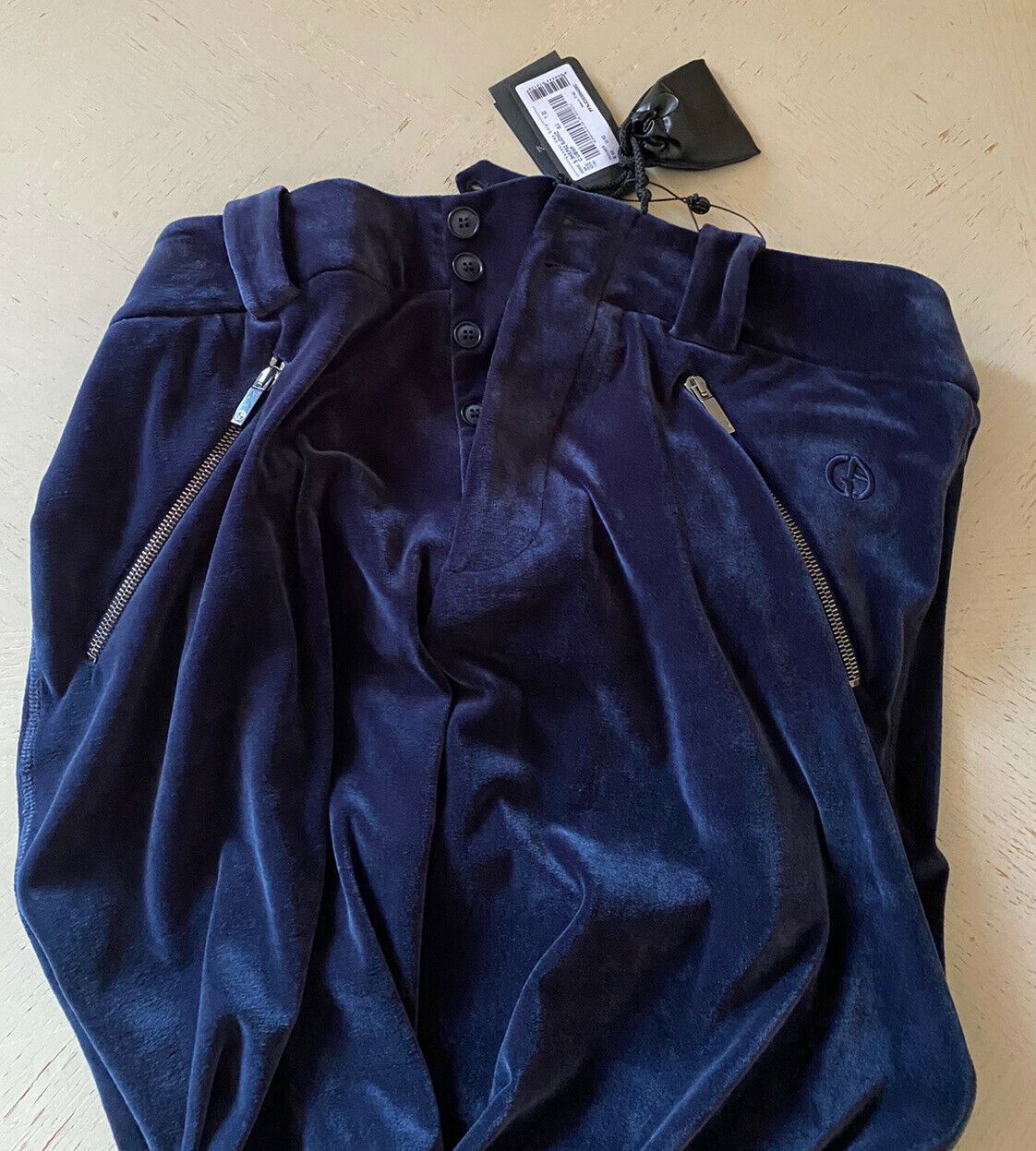 NWT $1195 Giorgio Armani Jogging Mens Pants Blue 36 US ( 52 Eu ) Italy