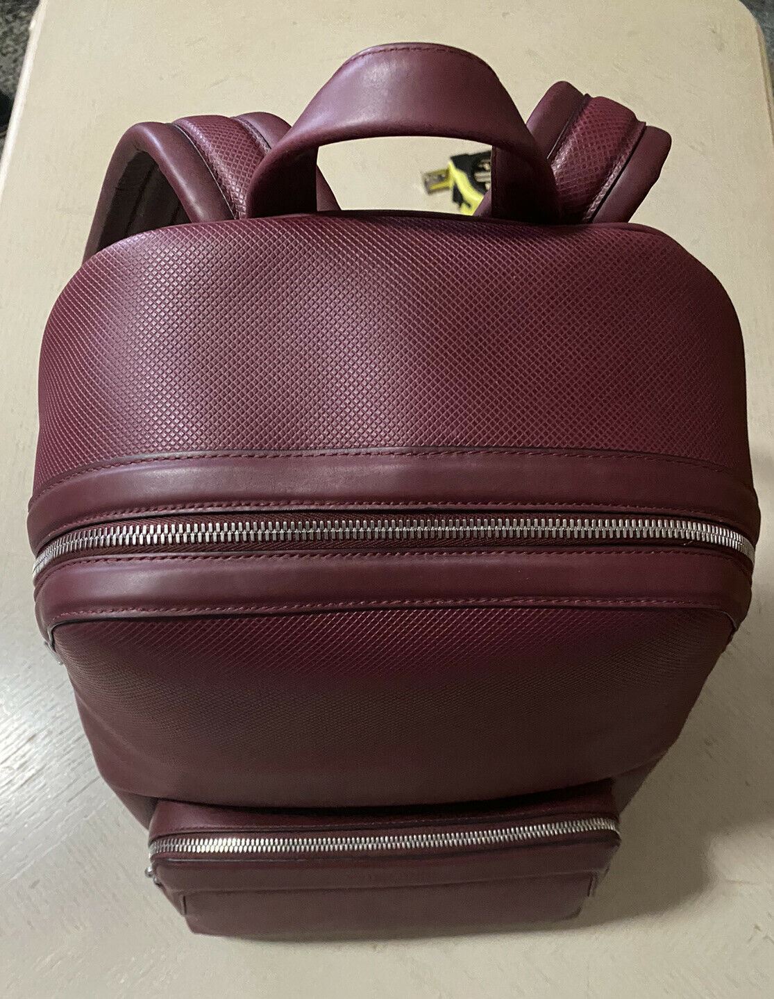 New $2550 Bottega Veneta leather Backpack Marco Polo 585931 Burgundy Italy
