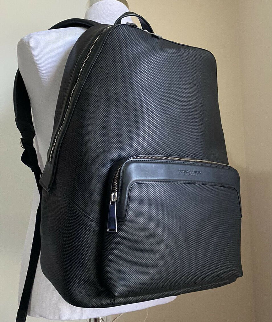 Neuer 2790 $ Bottega Veneta Lederrucksack Marco Polo 578156 Schwarz Italien