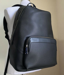 Neuer 2790 $ Bottega Veneta Lederrucksack Marco Polo 578156 Schwarz Italien