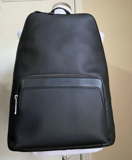 Neuer 2790 $ Bottega Veneta Lederrucksack Marco Polo 578156 Schwarz Italien