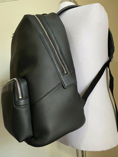 Neuer 2790 $ Bottega Veneta Lederrucksack Marco Polo 578156 Schwarz Italien