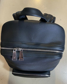 Neuer 2790 $ Bottega Veneta Lederrucksack Marco Polo 578156 Schwarz Italien