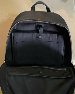 Neuer 2790 $ Bottega Veneta Lederrucksack Marco Polo 578156 Schwarz Italien