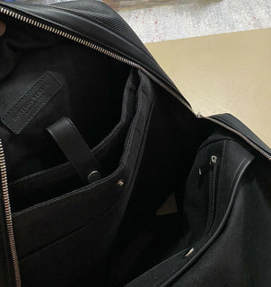 Neuer 2790 $ Bottega Veneta Lederrucksack Marco Polo 578156 Schwarz Italien
