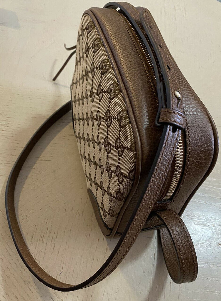 Neue Gucci Bree Guccisima GG Leder/Canvas Umhängetasche Beige/ 449413