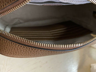 Neue Gucci Bree Guccisima GG Leder/Canvas Umhängetasche Beige/ 449413