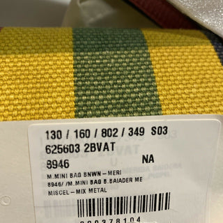 Neue Gucci Canvas/Leder Handytasche Umhängetasche Umhängetasche Rot/Gelb/Grün