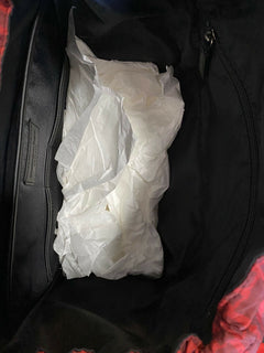 Neuer Ermenegildo Zegna Couture-Rucksack aus Leder/Nylon für 1895 $ in Schwarz/Rot aus Italien
