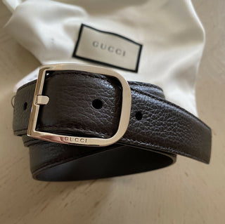 Neuer Gucci Herrengürtel aus echtem Leder DK Braun 110/44 Italien