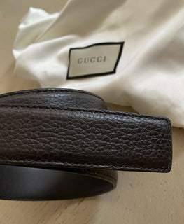 Neuer Gucci Herrengürtel aus echtem Leder DK Braun 95/38 Italien
