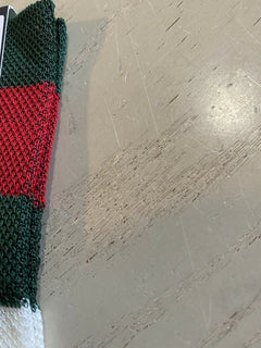 Neu mit Etikett: Gucci Baumwollsocken mit Streifen in Rot/Grün/Elfenbein, Größe S, Italien