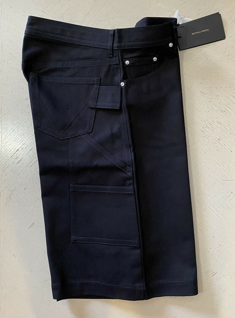 Neu mit Etikett: 620 $ Bottega Veneta Herrenjeans, kurze Hose, Schwarz, Größe 38 US (54 EU), Italien