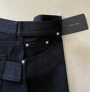 Neu mit Etikett: 620 $ Bottega Veneta Herrenjeans, kurze Hose, Schwarz, Größe 38 US (54 EU), Italien