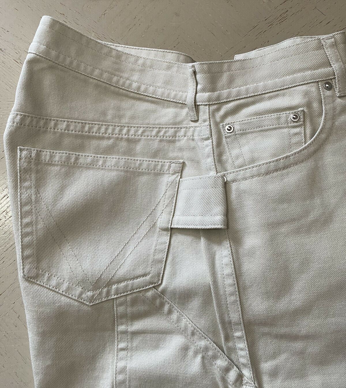 NWT $620 Bottega Veneta Mens Jeans Short Pants Of White 32 US ( 48 Eu ) Italy