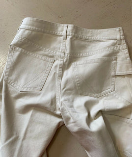 Neu mit Etikett: 620 $ Bottega Veneta Herren-Jeans, kurze Hose, Weiß, 32 US (48 Eu), Italien