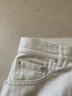 Neu mit Etikett: 620 $ Bottega Veneta Herren-Jeans, kurze Hose, Weiß, 32 US (48 Eu), Italien