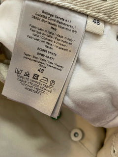 Neu mit Etikett: 620 $ Bottega Veneta Herren-Jeans, kurze Hose, Weiß, 32 US (48 Eu), Italien