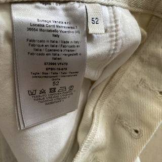 Neu mit Etikett: 620 $ Bottega Veneta Herren-Jeans, kurze Hose, Weiß, 36 US (52 EU), Italien