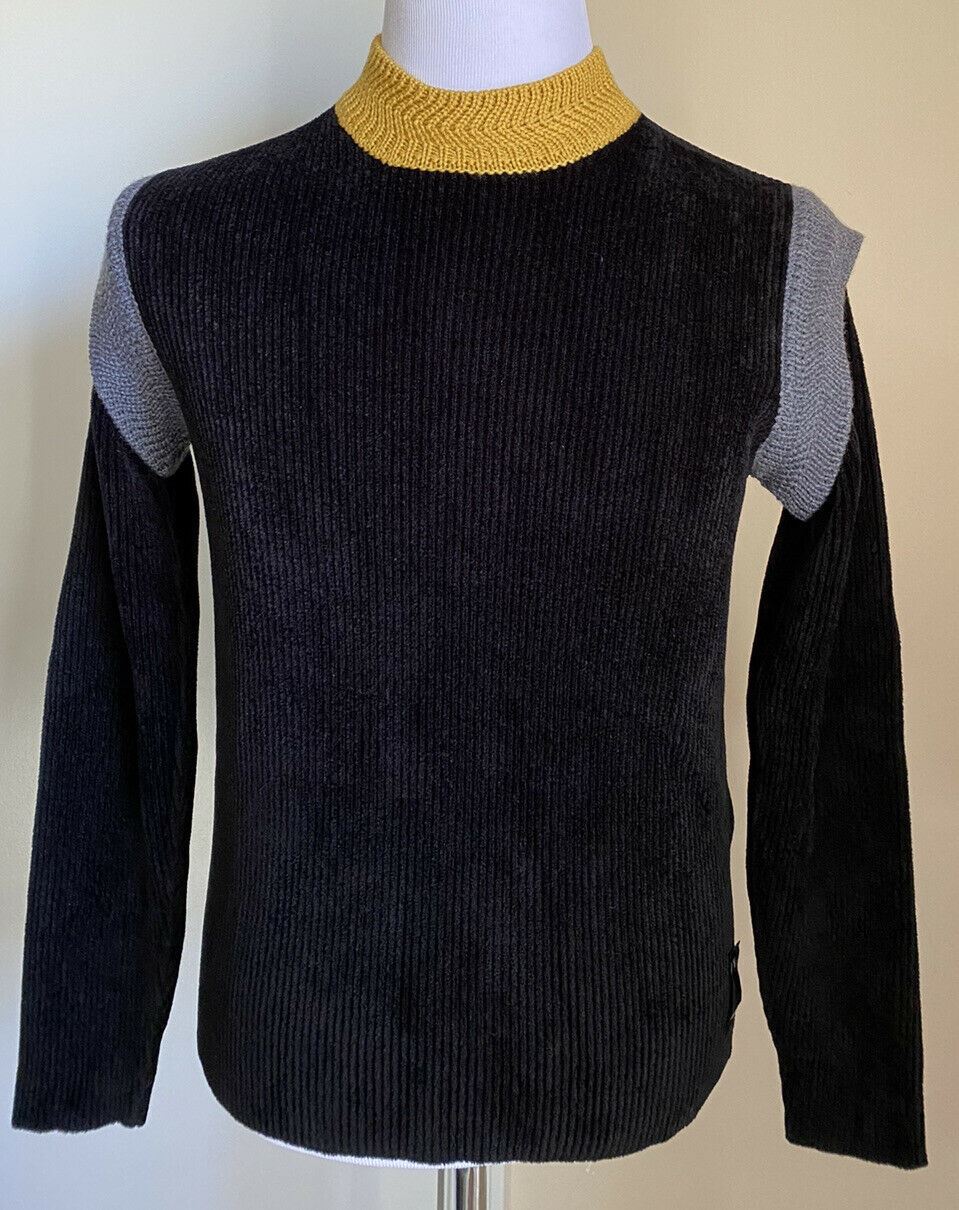 NWT 920 $ Fendi Herren-Pullover mit Rundhalsausschnitt, Schwarz, Italien