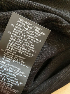 Neu mit Etikett: Saint Laurent YSL bedrucktes Herren-Poloshirt, Schwarz, Größe S, Italien