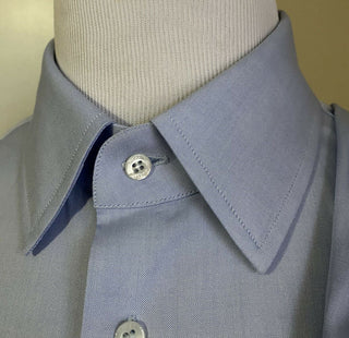 Neues Gucci Herrenhemd Slim Fit Blau 43/17 Italien