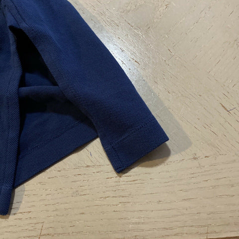 Мужская рубашка-поло большого размера с длинным рукавом NWT Gucci, королевский синий размер XL, Италия