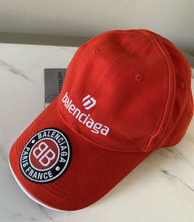 Neu mit Etikett: Balenciaga Herren-Trucker-Mütze, Rot, Größe L, Italien