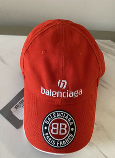 Neu mit Etikett: Balenciaga Herren-Trucker-Mütze, Rot, Größe L, Italien