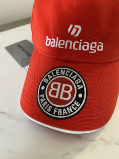 Neu mit Etikett: Balenciaga Herren-Trucker-Mütze, Rot, Größe L, Italien