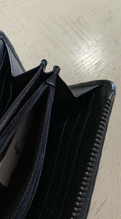 Neue 850 $ Ermenegildo Zegna Beutel-Geldbörse Schwarz Italien