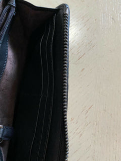 Neue 850 $ Ermenegildo Zegna Beutel-Geldbörse Schwarz Italien