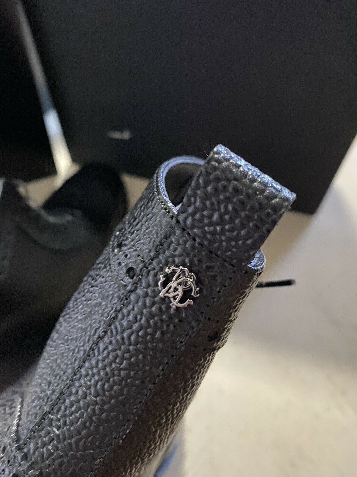 Новые мужские кожаные ботинки Roberto Cavalli за 720 долларов, черные 12 US/45 EU Италия 