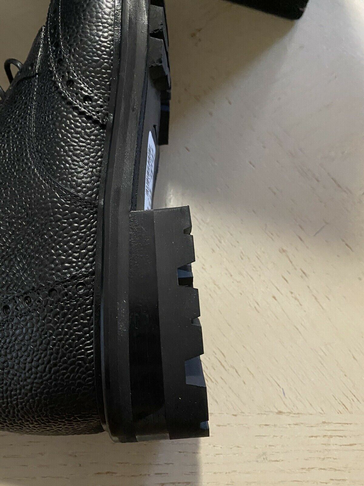 Neue 720 $ Roberto Cavalli Herren Lederstiefel Schuhe Schwarz 12 US/45 Eu Italien 