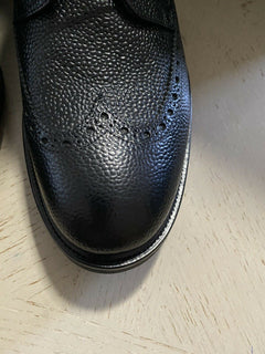 Neue 720 $ Roberto Cavalli Herren Lederstiefel Schuhe Schwarz 12 US/45 Eu Italien 