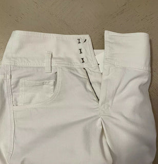 New $970 Brunello Cucinelli Women’s Jeans Pants White 10 US ( 46 It ) Italy