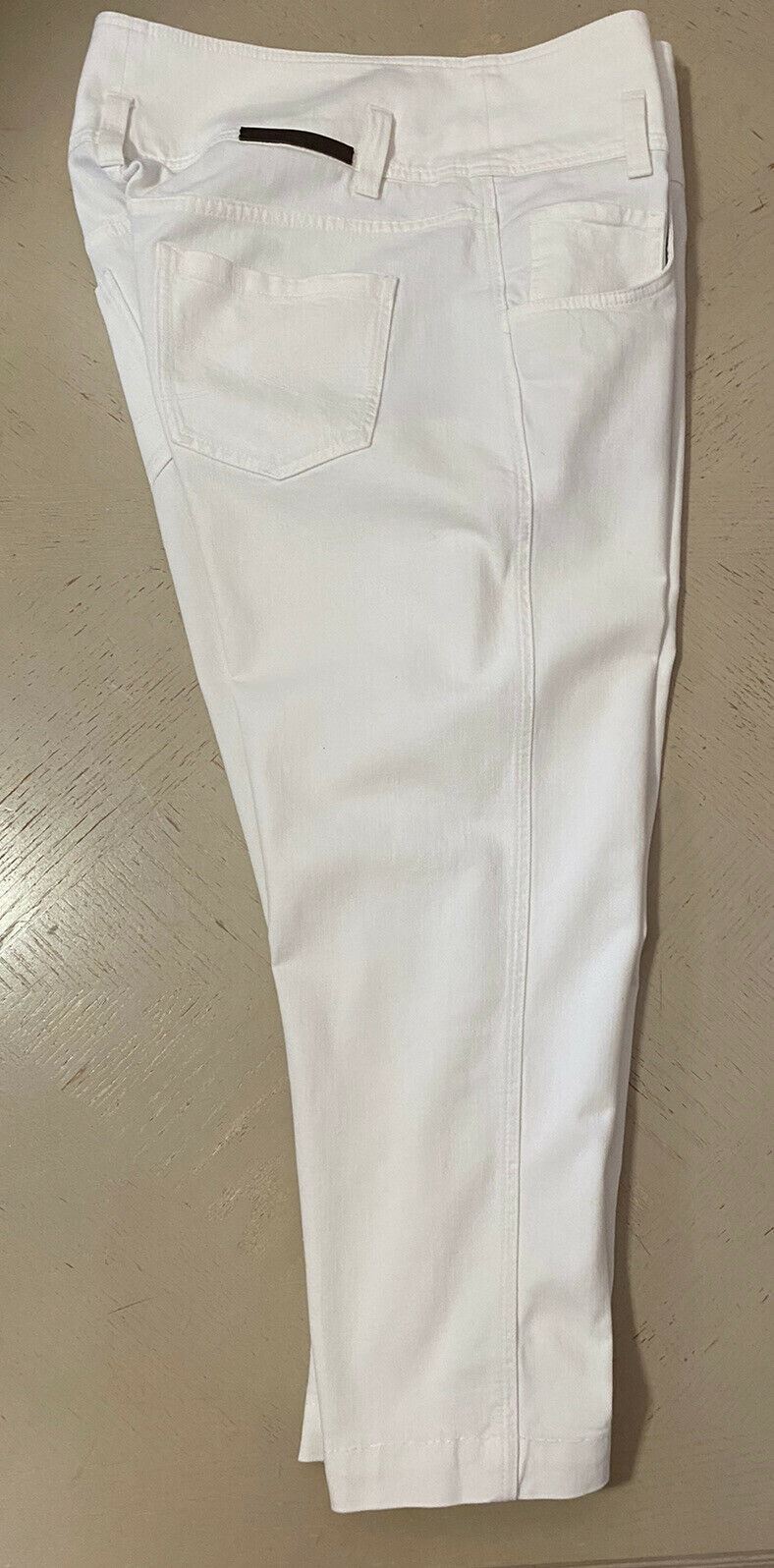 New $970 Brunello Cucinelli Women’s Jeans Pants White 10 US ( 46 It ) Italy