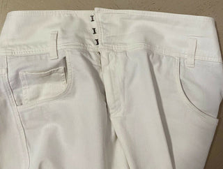 New $970 Brunello Cucinelli Women’s Jeans Pants White 10 US ( 46 It ) Italy