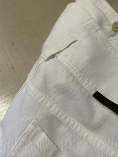New $970 Brunello Cucinelli Women’s Jeans Pants White 10 US ( 46 It ) Italy