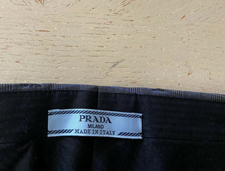Neu $780 Prada Damenhose DK Grau 12 US 48 IT) Italien