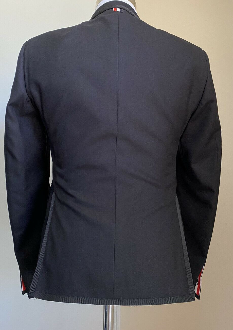 New $3200 Thom Browne Mens Suit Tuxedo Suit Black Size 2 ( S ) Italy