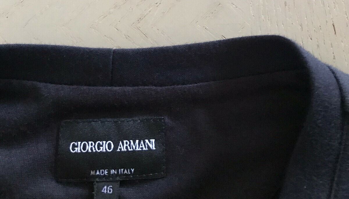 Новый мужской свитер с круглым вырезом Giorgio Armani, темно-синий/синий, $ 1195, S США (46 ЕС) Италия