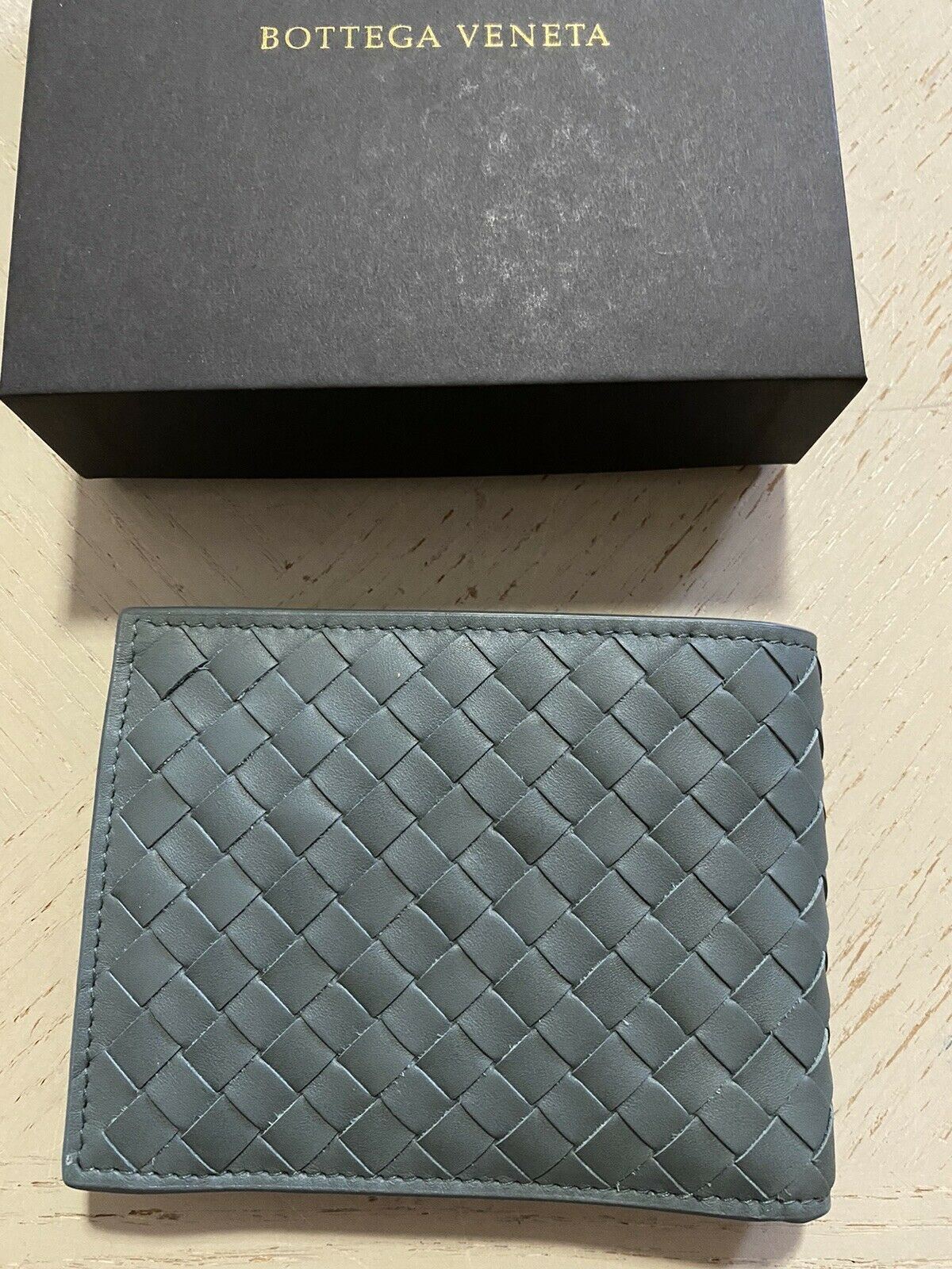 New Bottega Veneta Mens Wallet Slate Gray 148324  Italy