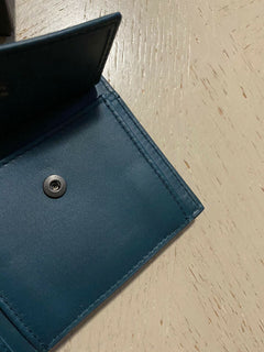 New Bottega Veneta Mens Wallet Slate Color Petrol Blue 148324  Italy