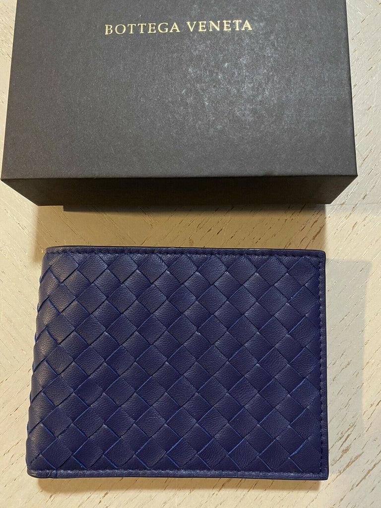 New Bottega Veneta Mens Wallet Slate Color Atlantic Blue 148324  Italy