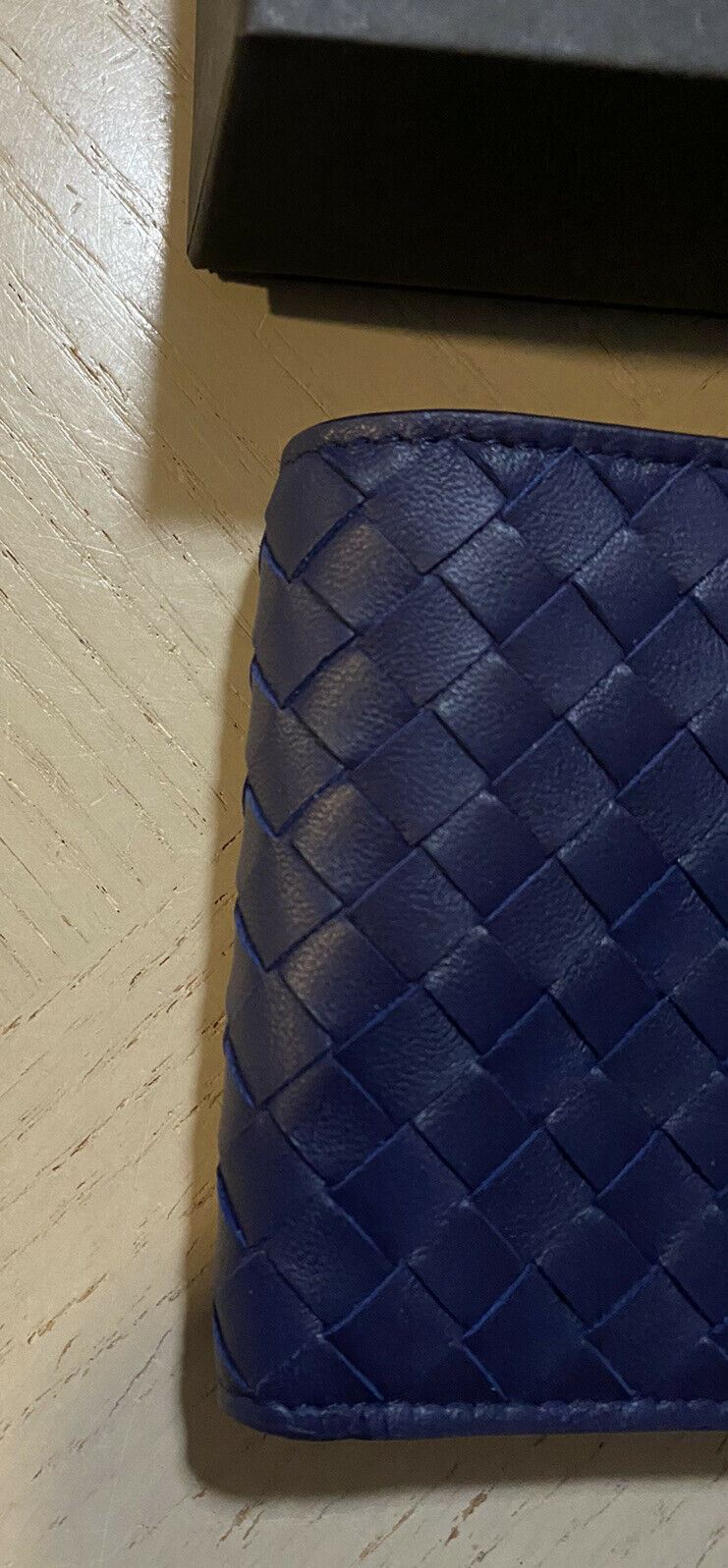 New Bottega Veneta Mens Wallet Slate Color Atlantic Blue 148324  Italy