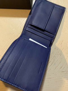 New Bottega Veneta Mens Wallet Slate Color Atlantic Blue 148324  Italy