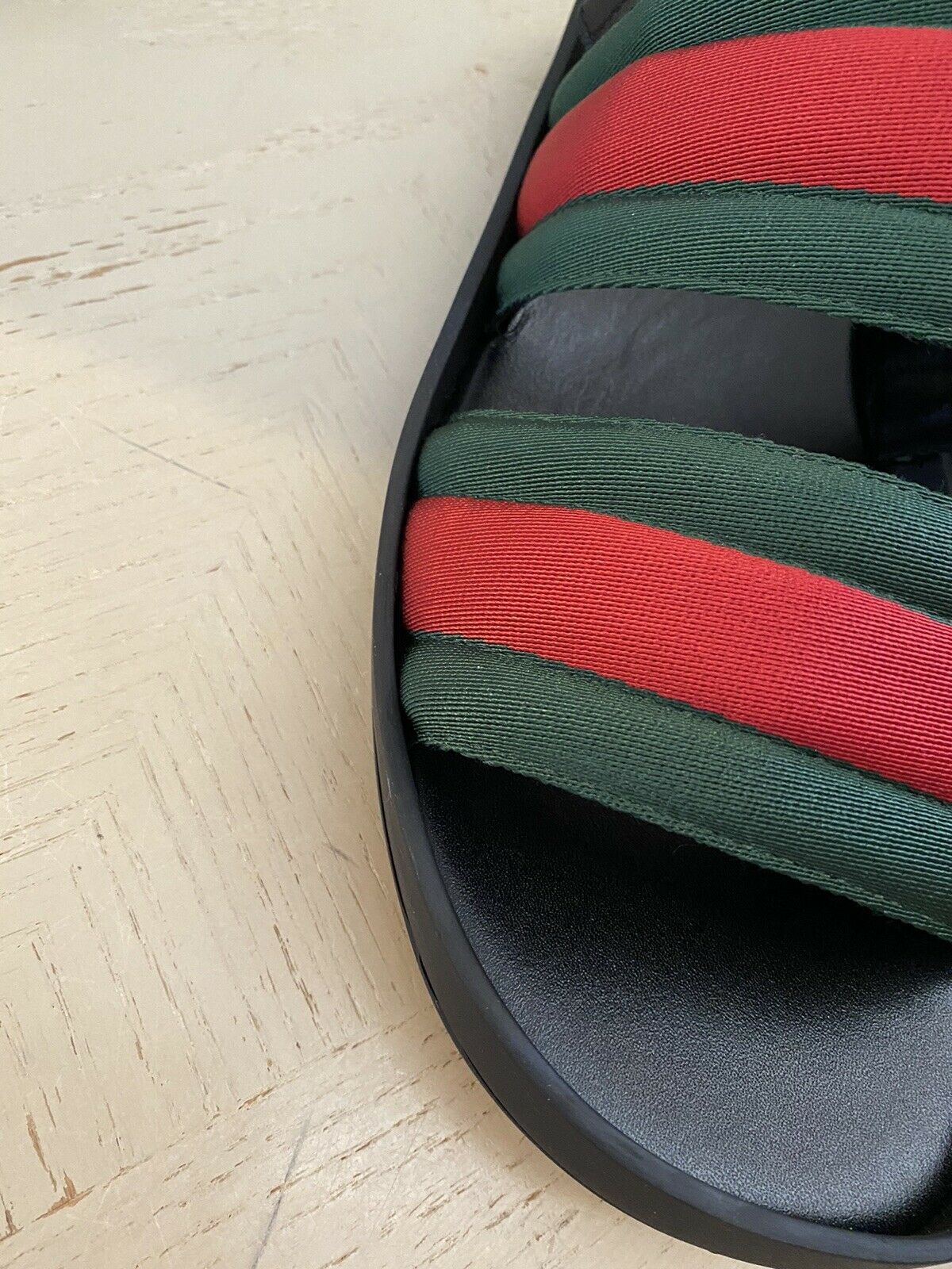 NIB Gucci Mens Sandal Shoes Green/Red/Black 9 US/8 UK Italy
