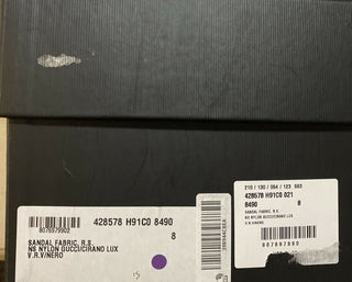 NIB Gucci Herren Sandalenschuhe Grün/Rot/Schwarz 9 US/8 UK Italien